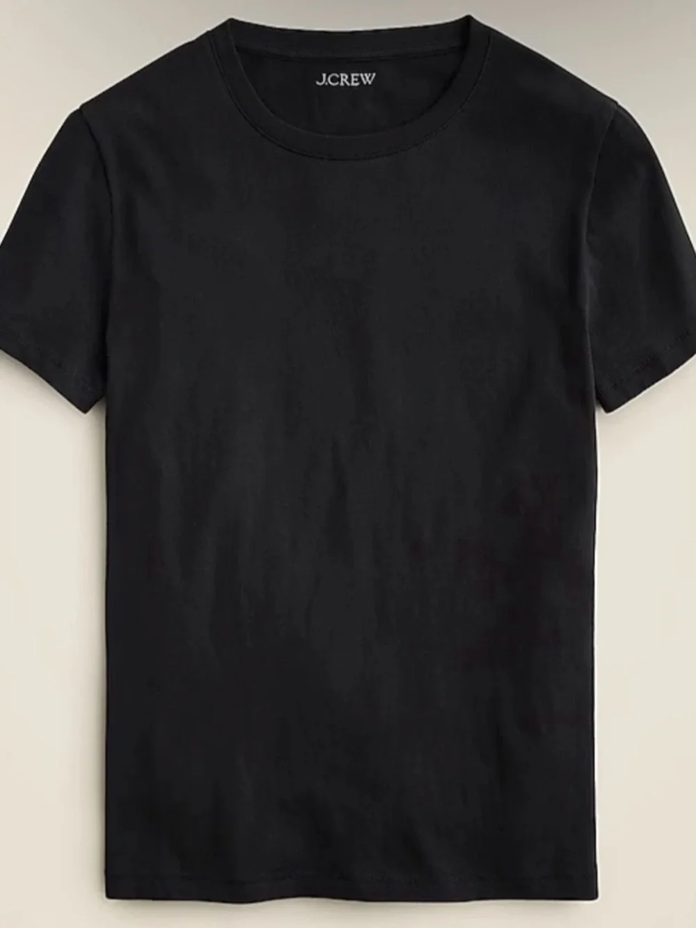 NWT J. Crew Vintage Jersey Classic-fit Crewneck T-shirt Short Sleeve Black